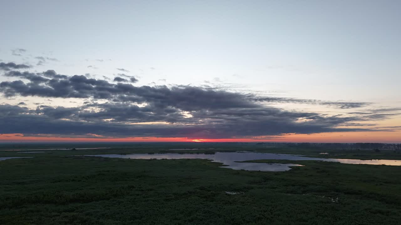 Clouds moving in a sunny early morning in the Pantanal, the home of the Jaguars