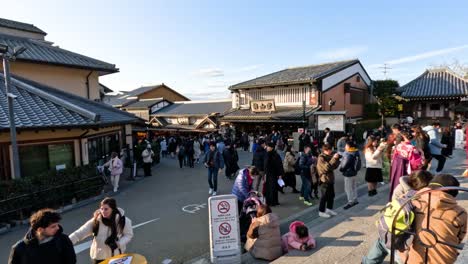 crowded outdoor scene with active visitors