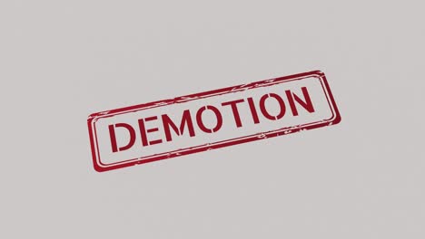 demotion stamp