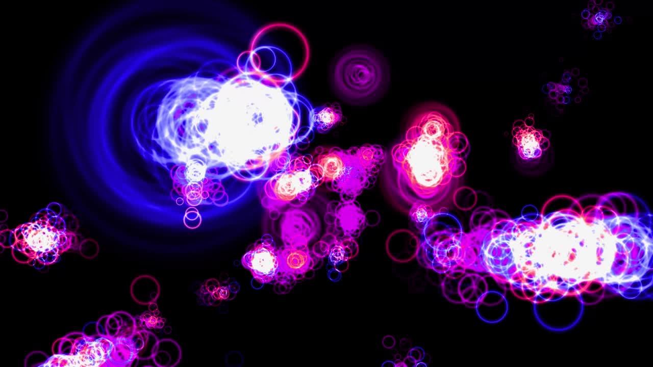 animación de partículas de forma de anillo gráficos de movimiento