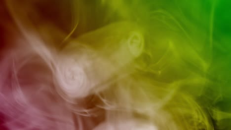 abstract colorful smoke on a black background