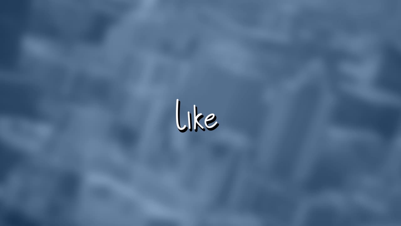 animación de texto similar sobre el paisaje urbano