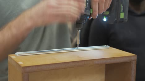 attaching drawer slider to custom made drawer