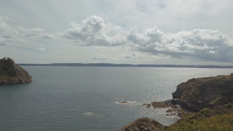 Die-Küste-Und-Die-Klippen-Der-Englischen-Riviera-Bei-Torquay