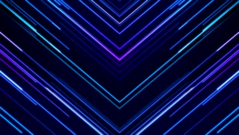 Retro tech motion background with neon laser arrows