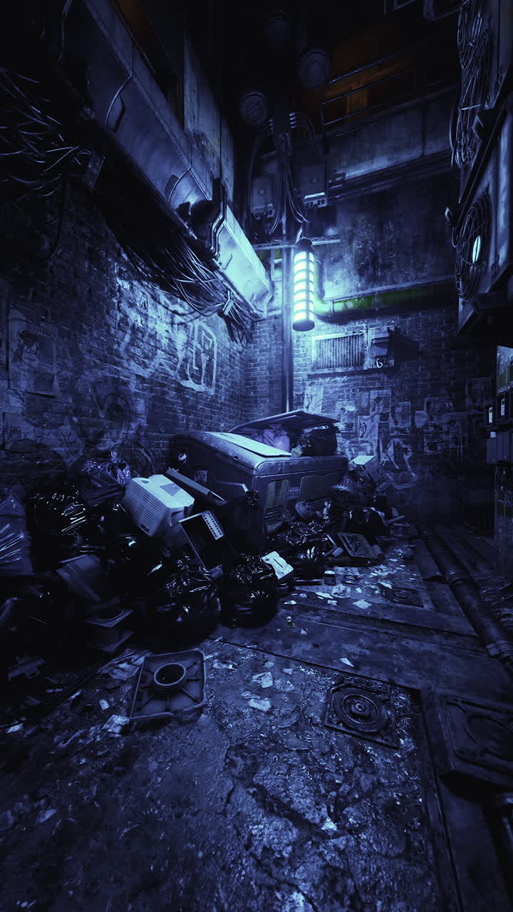 habitación oscura llena de varios coches