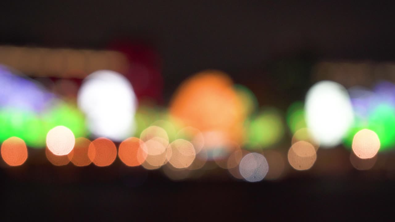 멕시코 시티의 야간 흐림 도시 조명, 독립 기념일 장식품