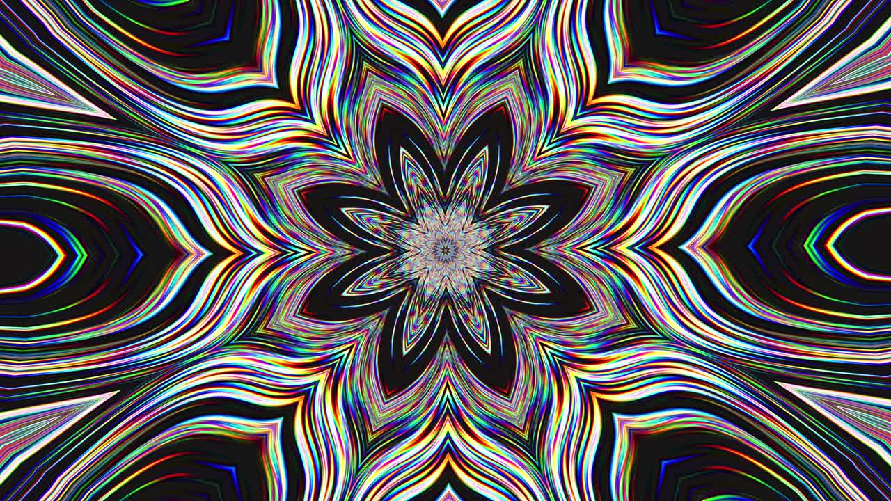 Hypnotizing glitch imitation light transformations shimmering background. Digital art