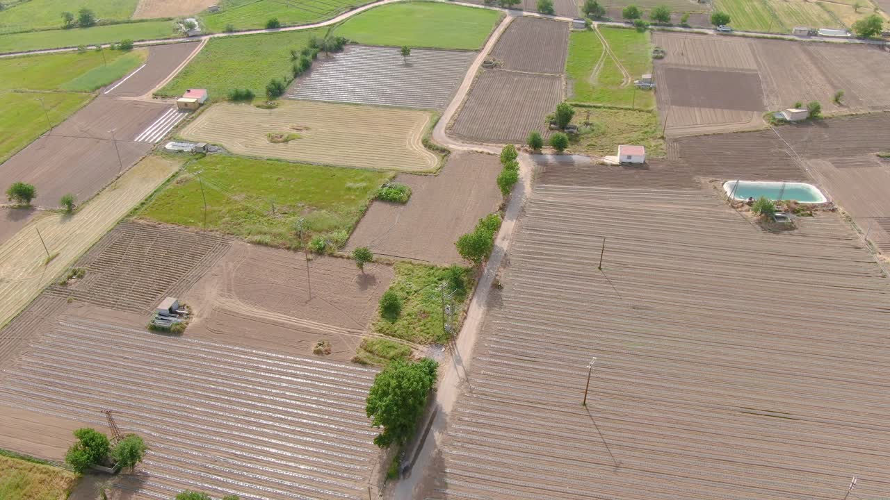 크레타의 라스티히에 있는 농업 농장의 조감도