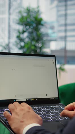 vertical video bucharest, romania - july 30th 2024 - ai chatbot delivering data driven response
