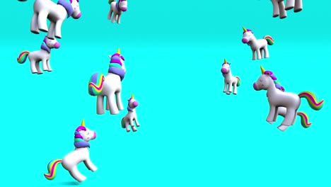 carrousel of unicorns 4k animation