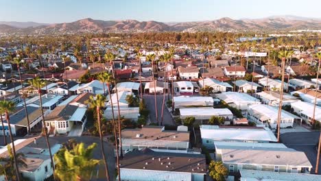 aerial over suburban southern california sprawl harbor and condos near ventura california 1