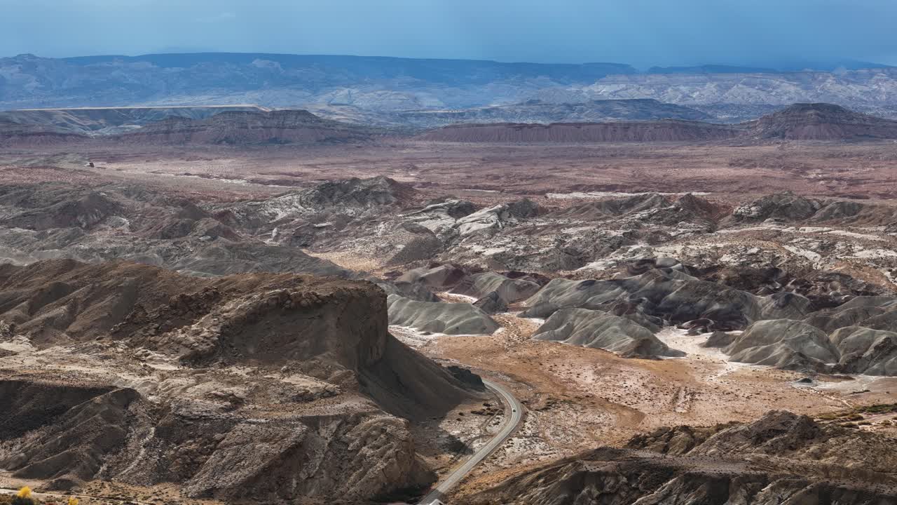 Arid Mountain Landscape with Road