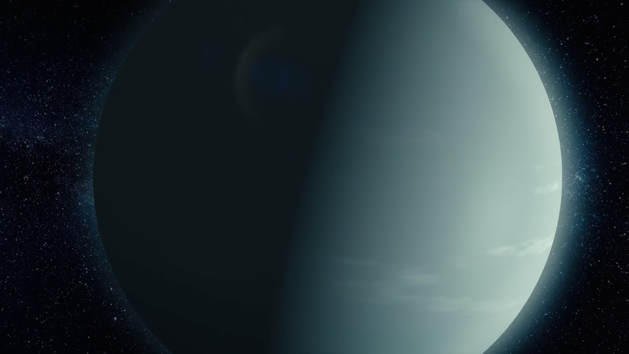 Uranus, jääjättiläinen, ulommassa aurinkokunnassa