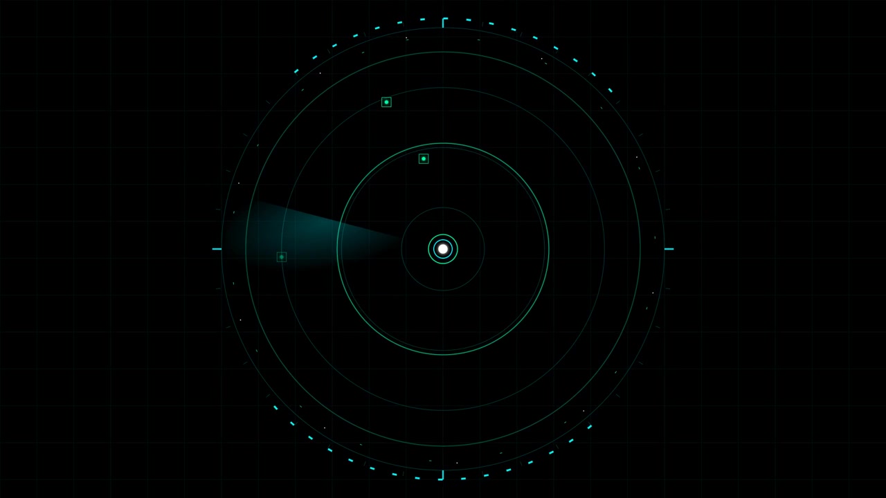 Schermo Radar Digitale in Scansione per Obiettivi