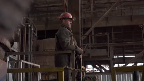 factory worker in industrial setting