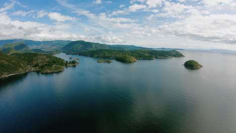 lower sunshine coast bc aerial view lee bay sechelt beaver island