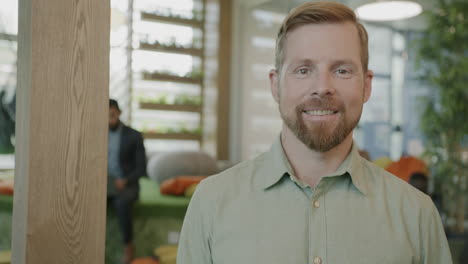 man in modern office environment