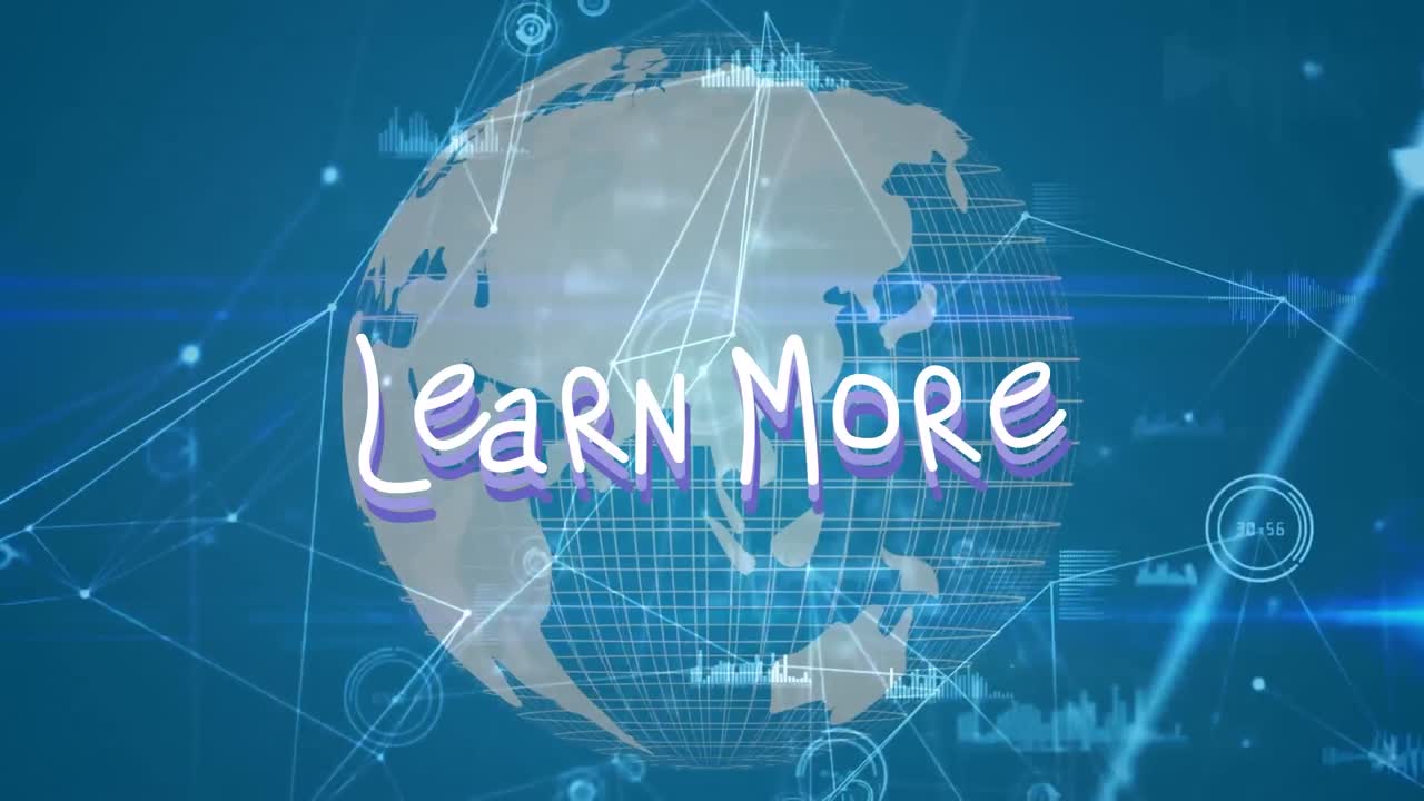 전 세계에 대한 더 많은 텍스트를 배우는 애니메이션