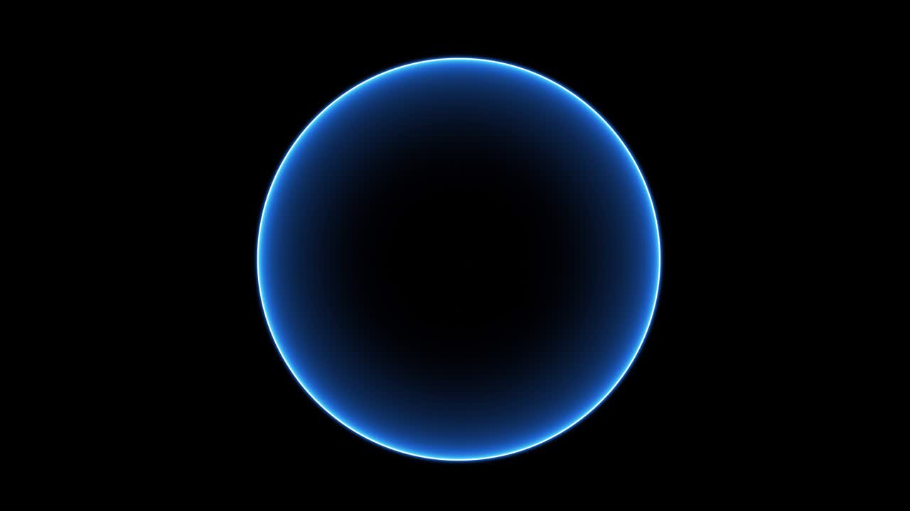 추상적인 원 빛나는 기술 line.digital 둥근 모션 looping.blue ring 빛나는 효과.