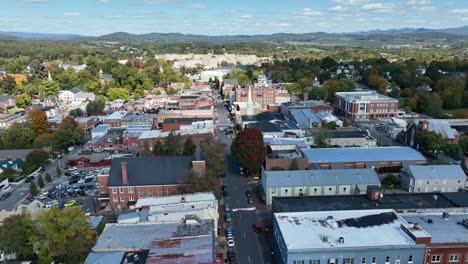 aerial high fast push over lexington virginia