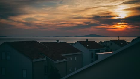 Timelaps-De-La-Hermosa-Puesta-De-Sol-En-Croacia-1