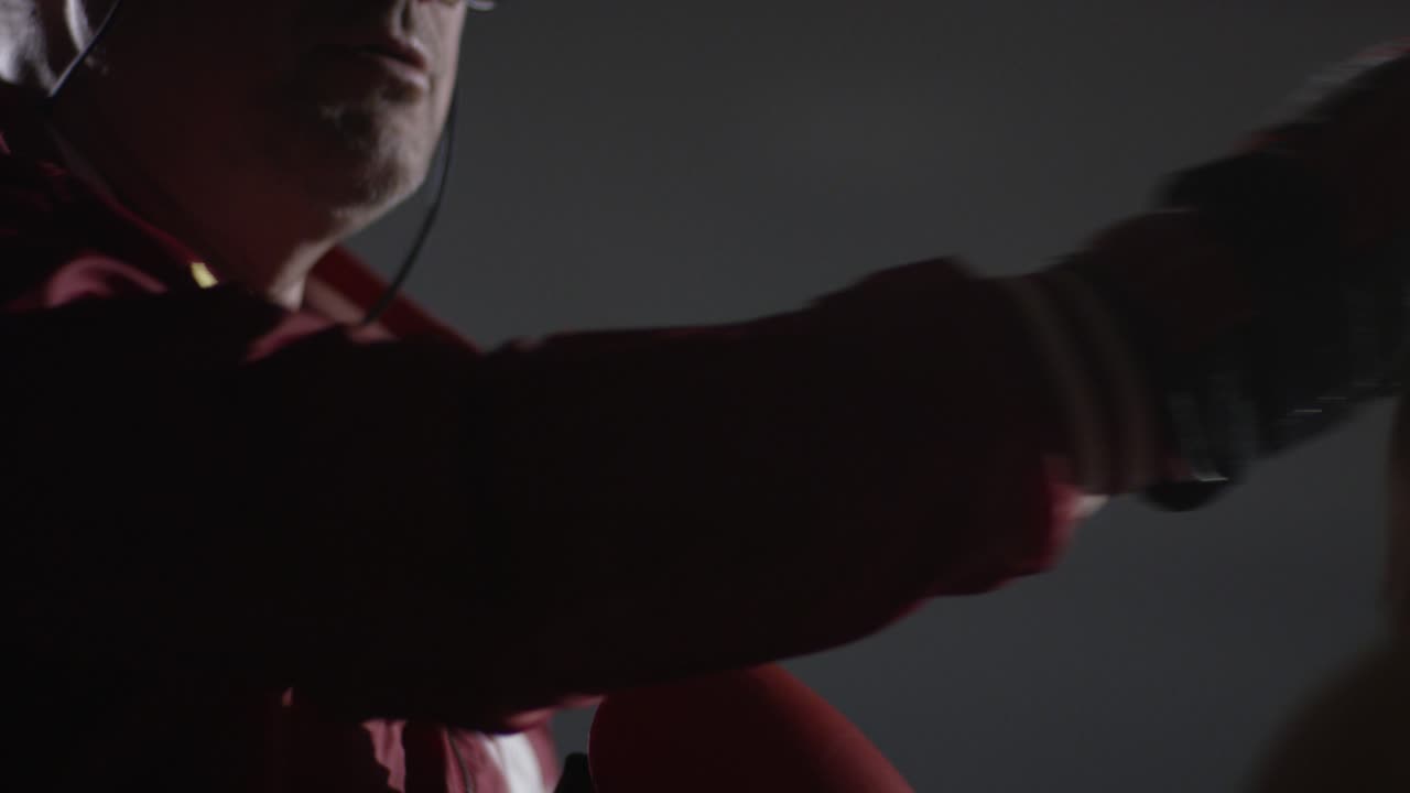 sesión de entrenamiento de boxeo