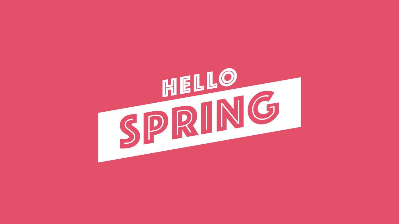 봄은 활기차게 놀이의 포스터로 계절을 환영합니다.