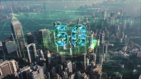 5g network in a modern city