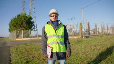 safety conscious manager with clipboard and documentation