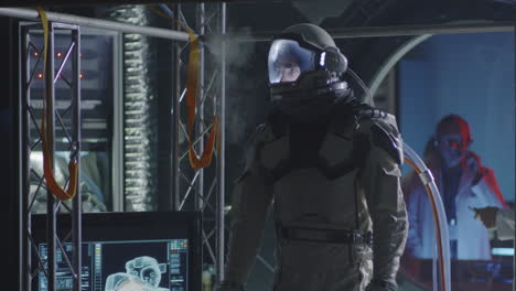 astronaut in training