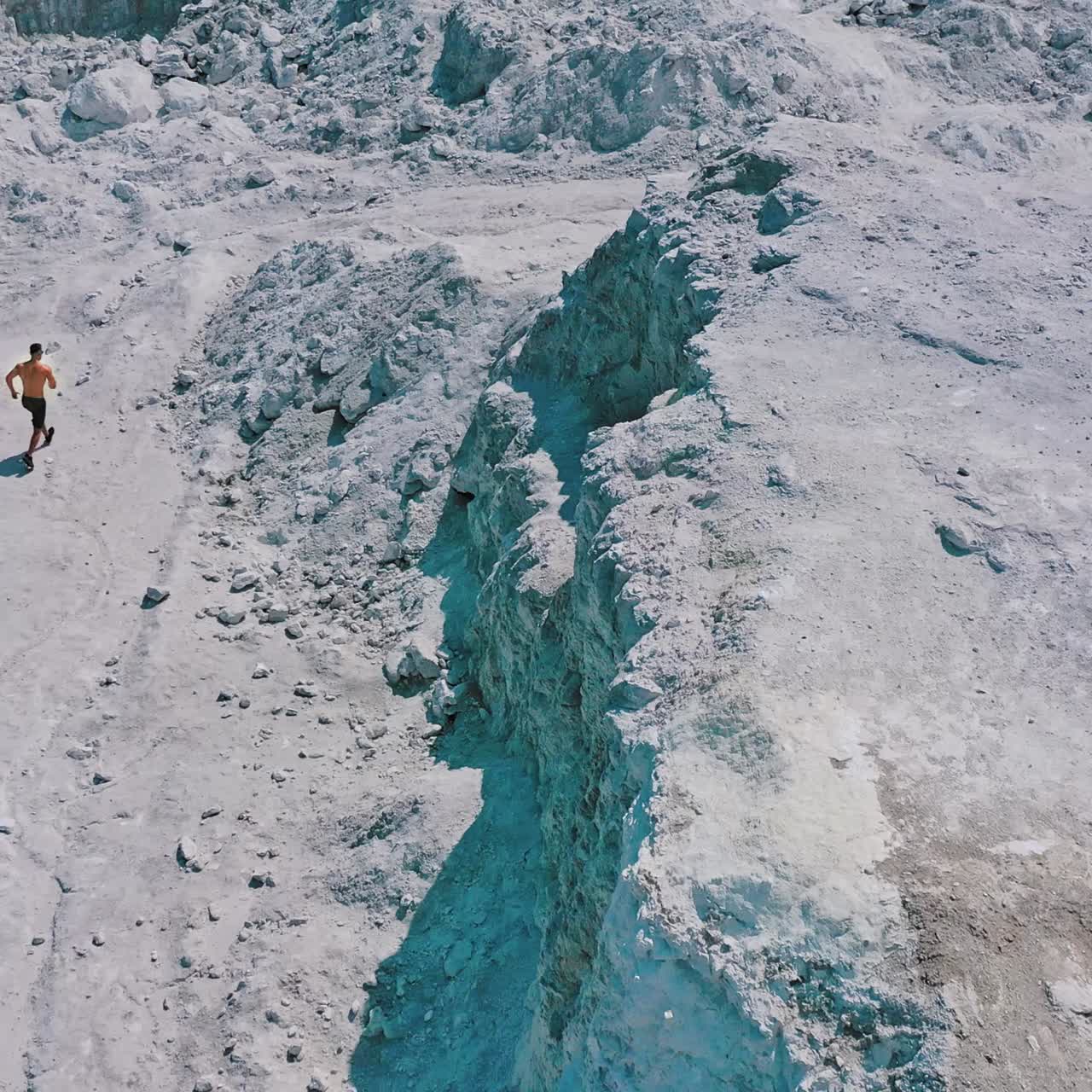 Active runner jogging outdoor