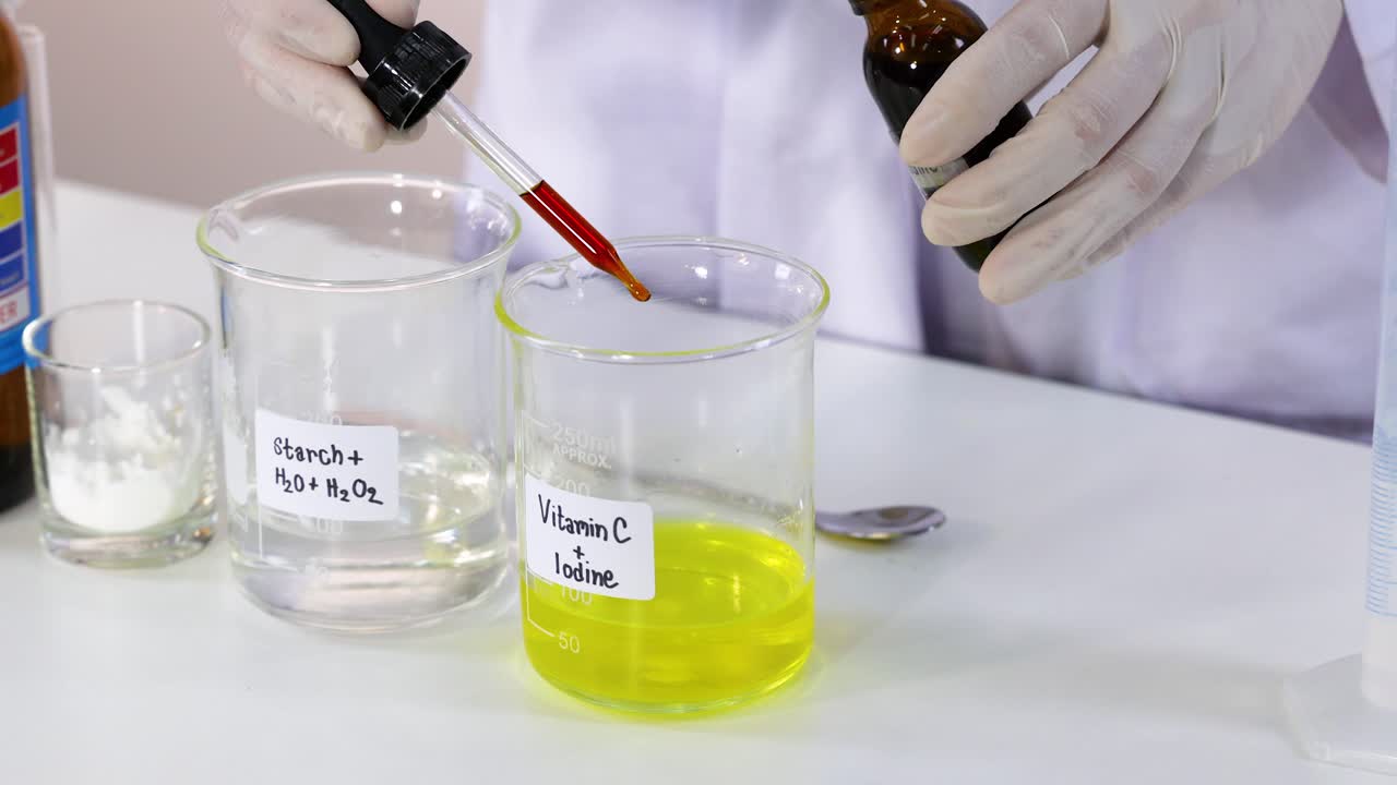 비타민 c와 요오드 반응 실험