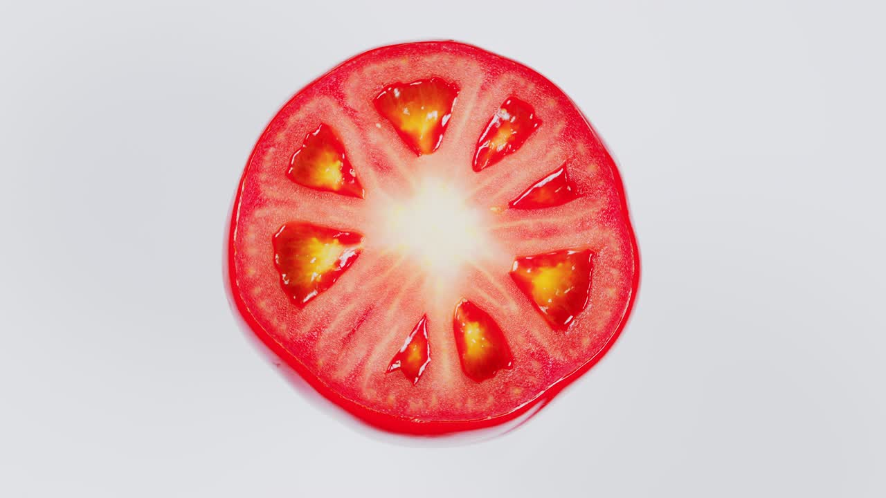 반 토마토 회전은  바탕에 고립되어 있습니다.