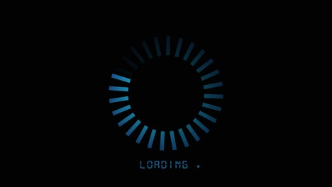 minimalist loading icon on a black background digital patience anticipation software lording process