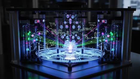 exploration of quantum technologies: a cutting-edge scientific visualization of quantum particles and theories in an advanced data processing environment