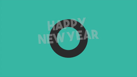 Modern-Happy-New-Year-text-with-geometric-circle-on-green-gradient