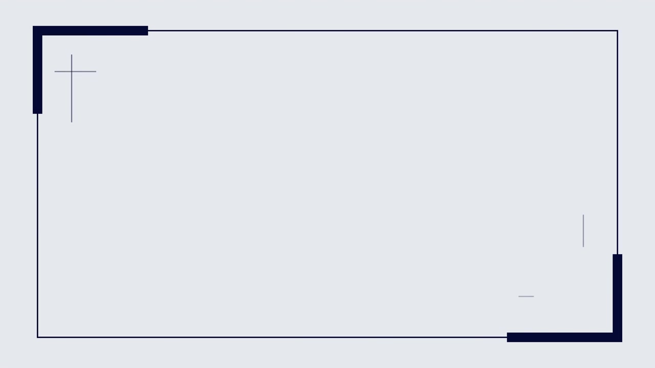 Minimalist Animated Frame Drawing on Light Background