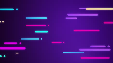 un bucle sin costuras de líneas horizontales brillantes que crecen a través de la pantalla.