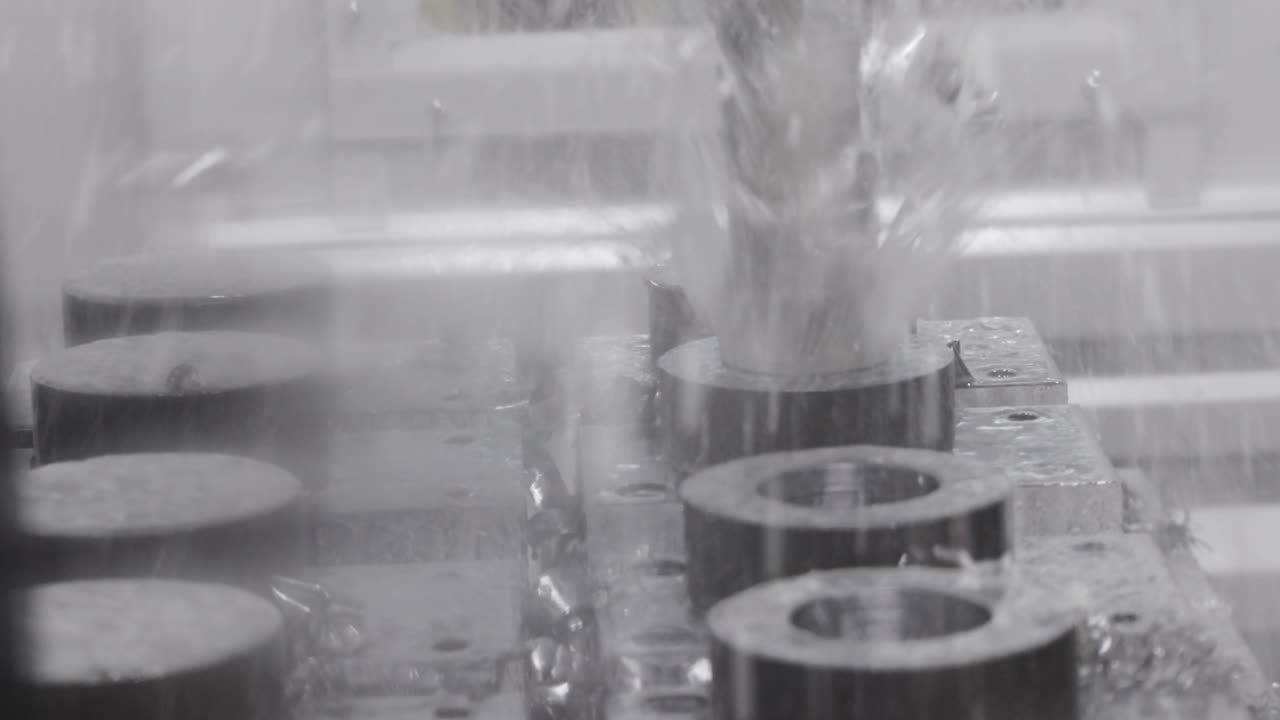 금속 가공 cnc 밀링 기계. 금속 절단 현대 가공 기술.