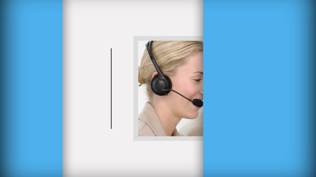 콜 센터 직원들의 짧은 클립