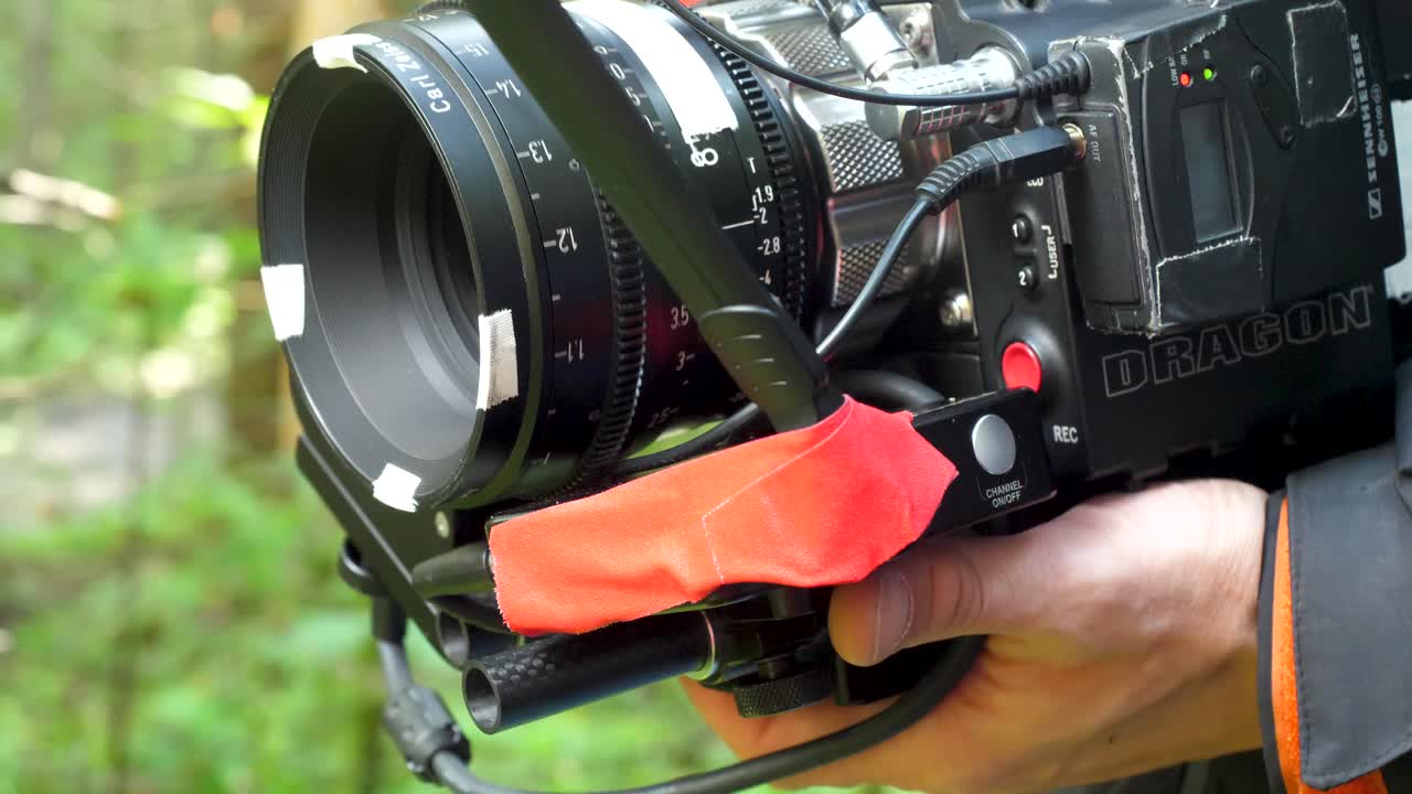 숲 속의 전문 카메라