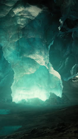 una cueva oscura y helada