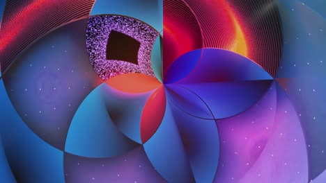 abstract geometric spiral design