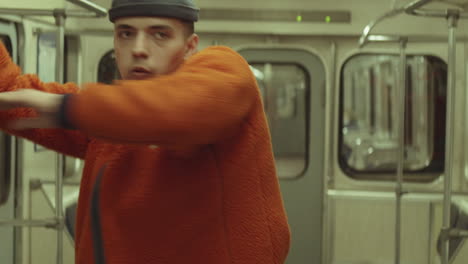 Young-Man-Dancing-in-Metro-Train