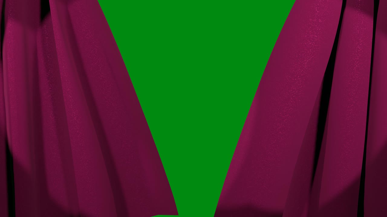 abriendo cortinas en el teatro.