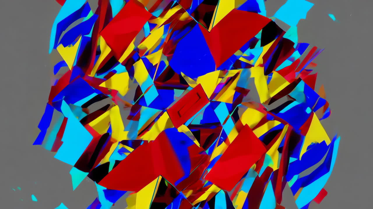 patrón geométrico abstracto y colorido