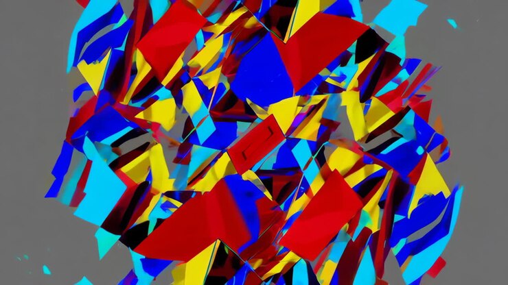 Modello geometrico astratto colorato