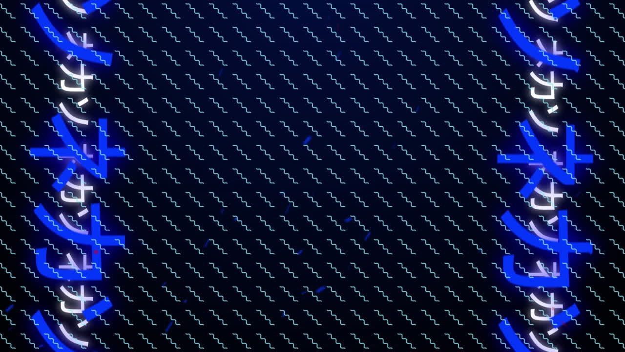 animación de múltiples filas de formas abstractas que se mueven en un bucle sin costuras