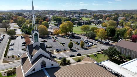 aerial push in lee university in cleveland tennessee